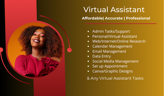 be your personal and administrative virtual assistant