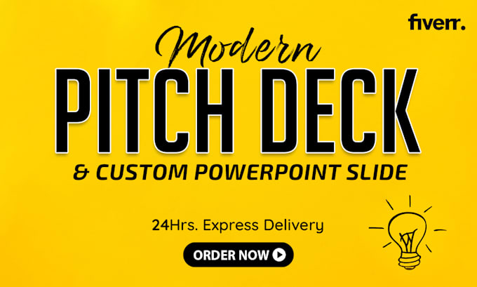create powerpoint pitch deck design and make PPT slides