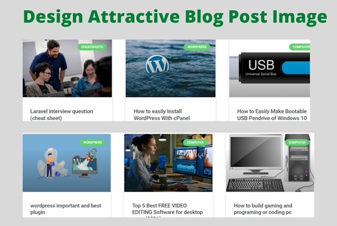 design make website slider image banner blog post features image