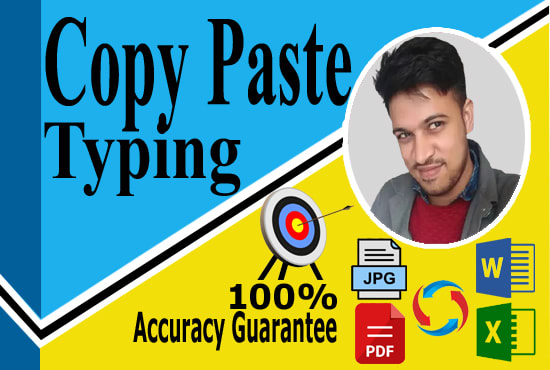 do a fast typing job,  retype pages, copy paste, your typist