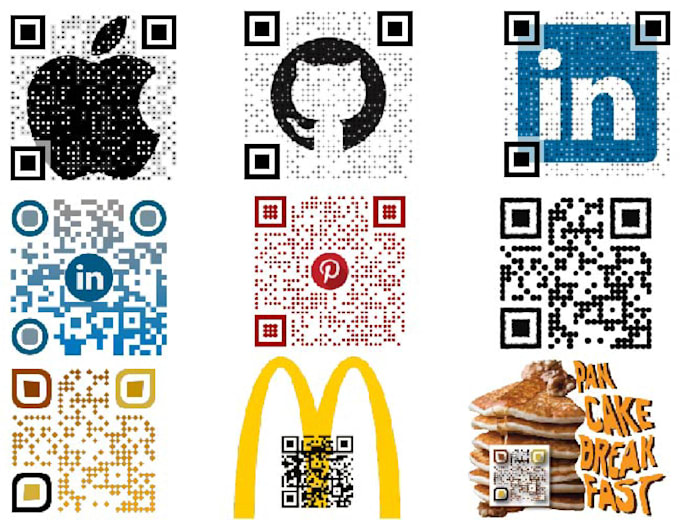 Create professional qr code with provided logo as background by ...