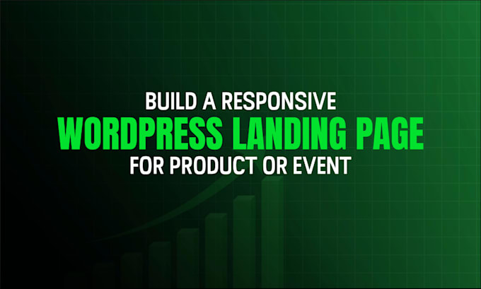 design responsive wordpress landing page for product or event