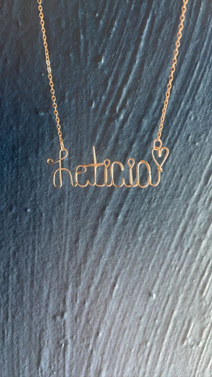 customized handmade necklaces with 18k plated chains