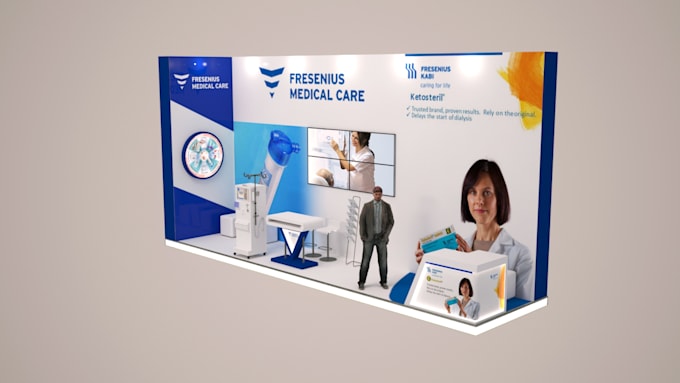 Design a 3d exhibition, trade show booth, or virtual booth by ...