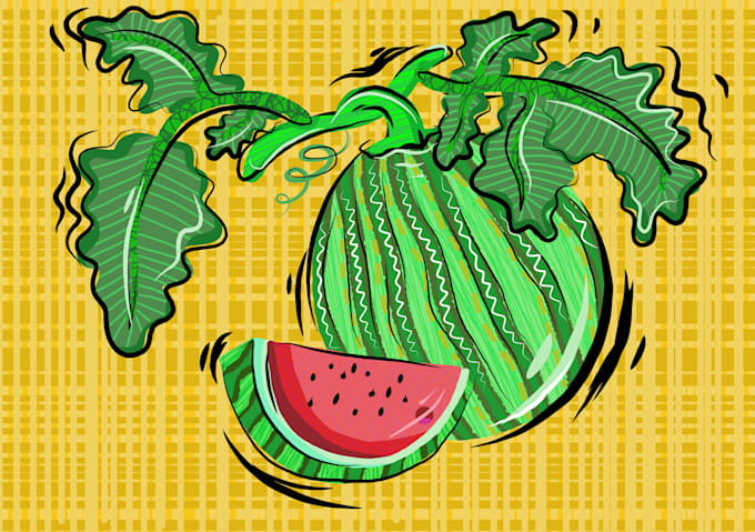 contemporary ornamental modern digital illustration art