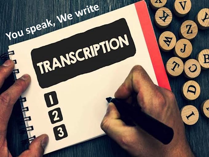 Accurately transcribe audio files to text by Fiverr