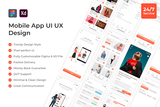 design mobile apps UI UX with figma
