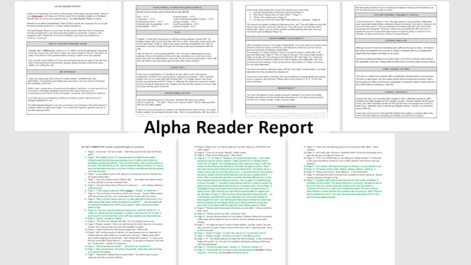 beta read and critique your book, novel, or story