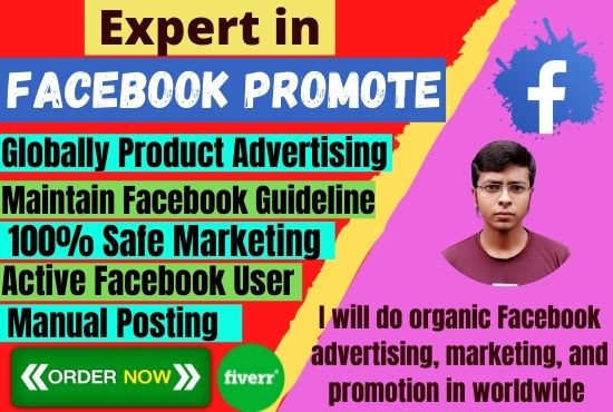 do organic facebook advertising, marketing, and promotion in worldwide