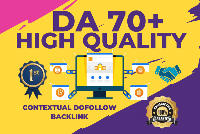 I will build SEO dofollow backlinks with high quality contextual link building