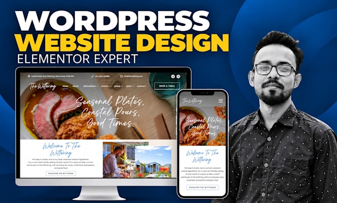 design wordpress website with elementor