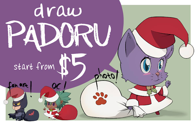 draw  chibi padoru for you