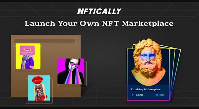 Create nft website, nft marketplace, nft art, nft token