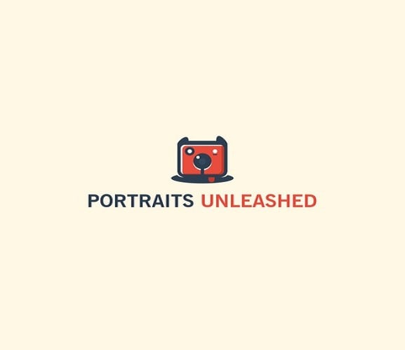 create a stunning logo for portraits unleashed