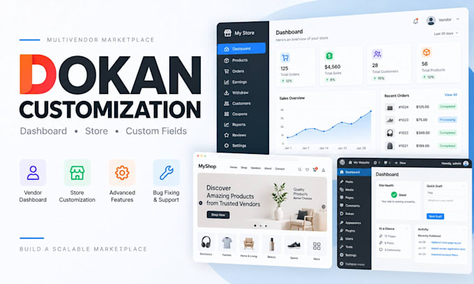 customize and fix your dokan multivendor marketplace
