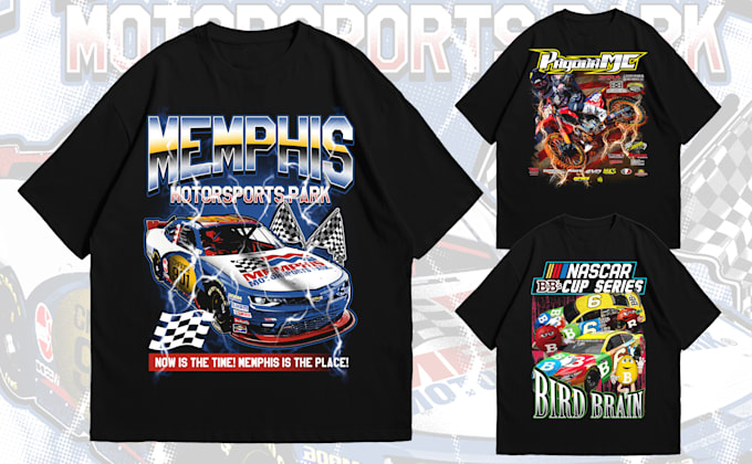 design custom car automotive t shirt design