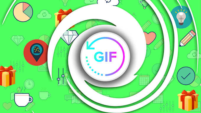 create 2d, 3d animated gif for you with proper looping