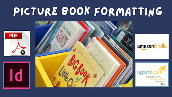 format and layout picture or children book