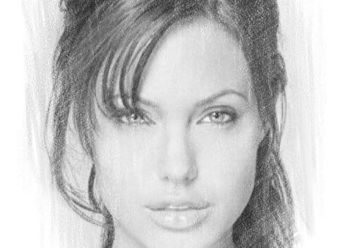 Skilfully sketch your face on a piece of paper and take a pic of it ...