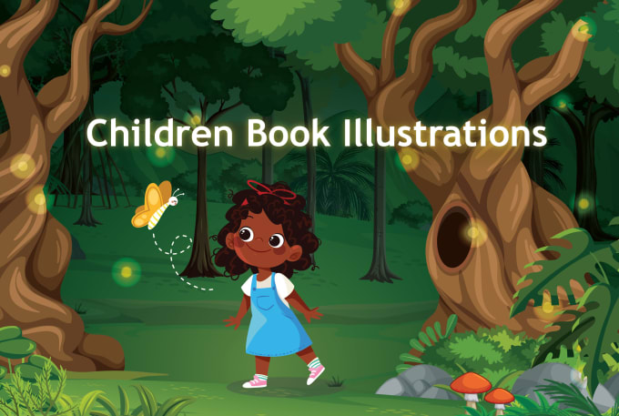 Hire a freelancer to do children book illustration and cover children story book illustration