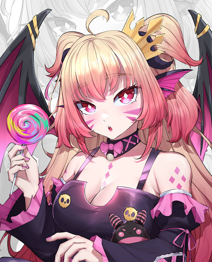draw anime illustration, original character or fanart