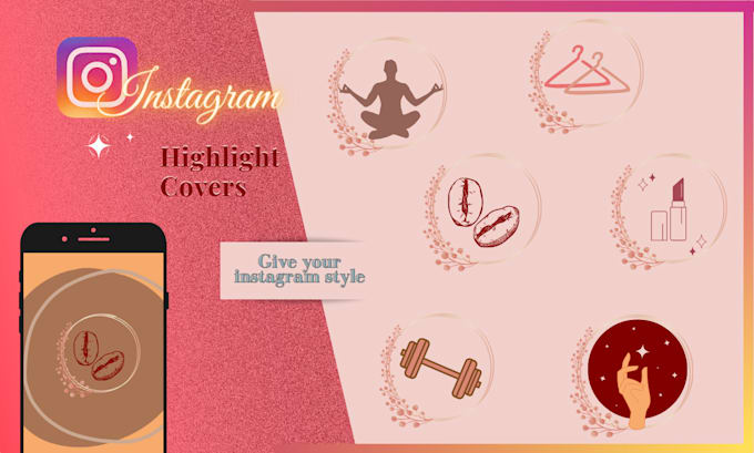 create aesthetic instagram story highlight icons