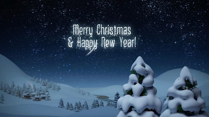 create a christmas greeting video with your logo