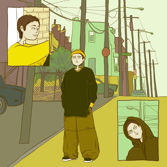 do concept art, background and characters in cartoon 2d