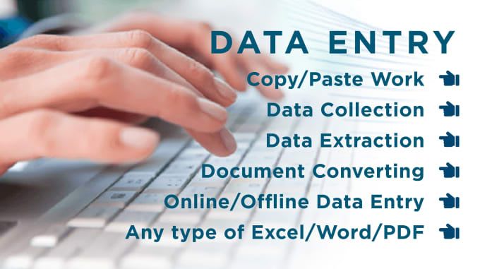 do data entry, data collection, web research, copy past etc