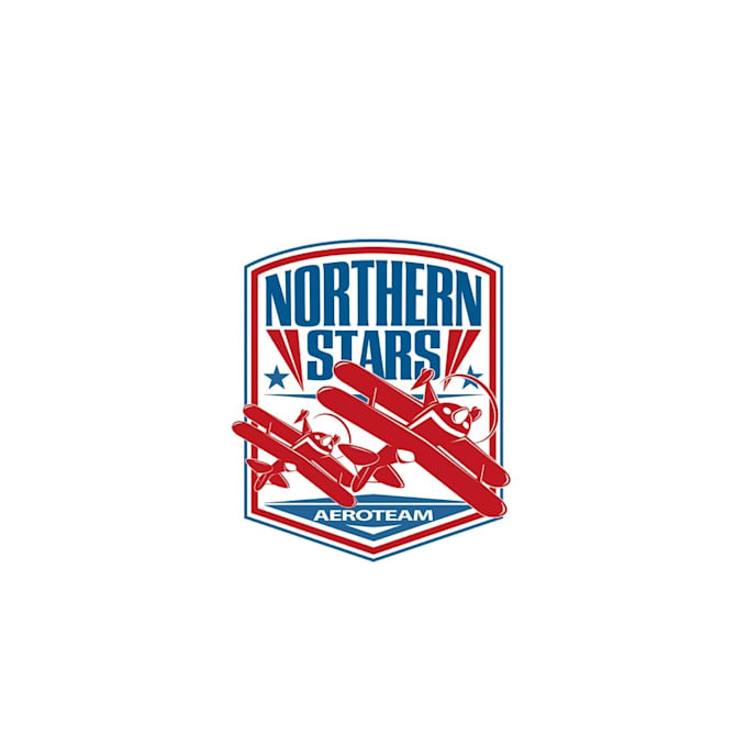 create an exciting logo for an airshow formation flying team