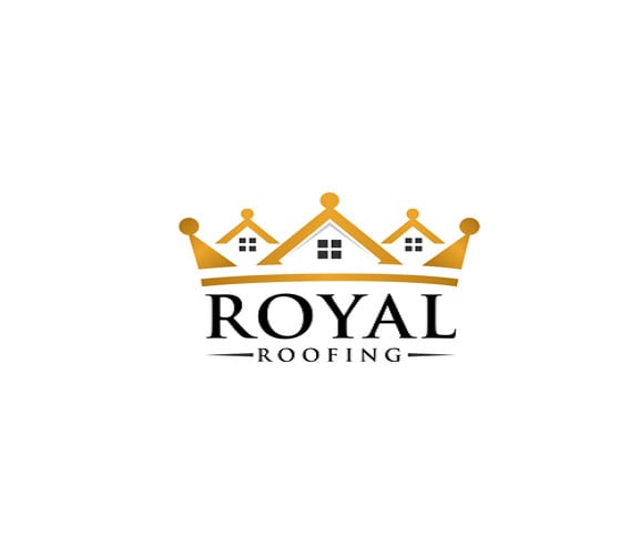 design roofing installation company logo