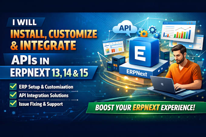install, customize and integrate apis in erpnext 13, 14, 15