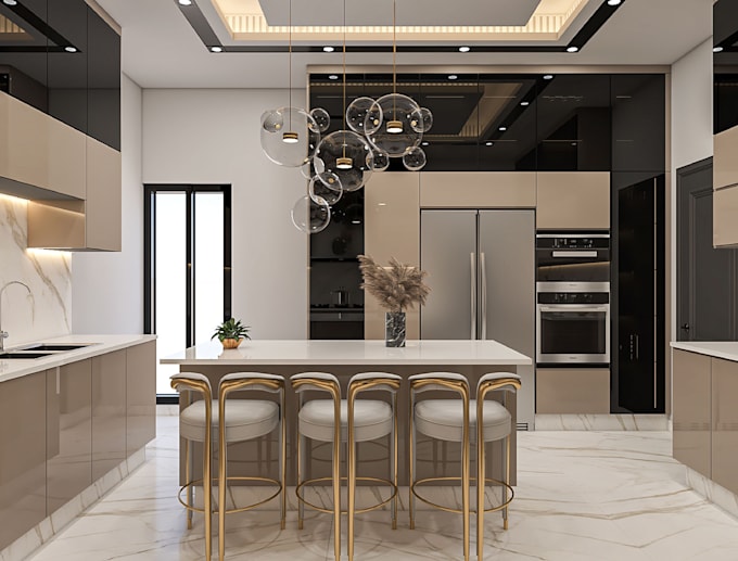 create 3d kitchen designs and wardrobe layouts with realistic rendering