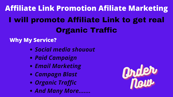 do affiliate link promotion, affiliate marketing