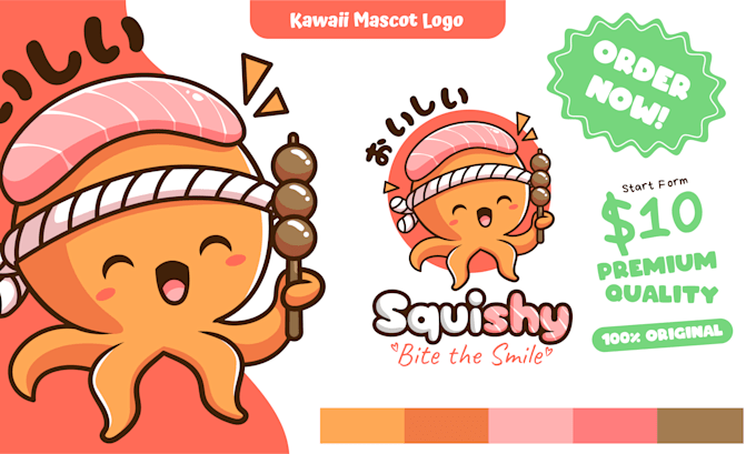 create a cartoon mascot character for your brand