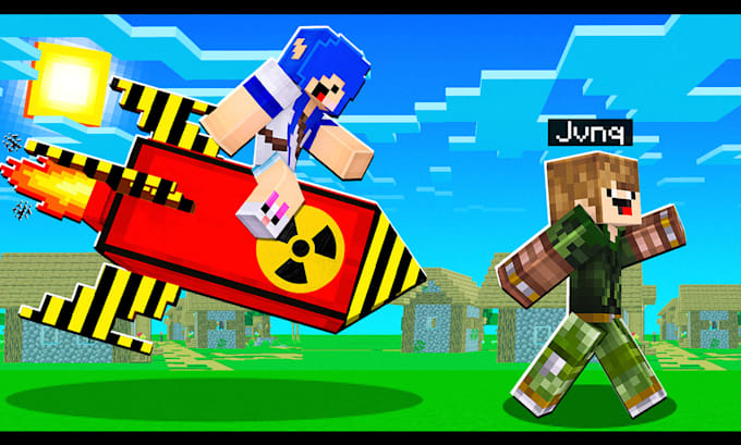 do a professional minecraft thumbnail