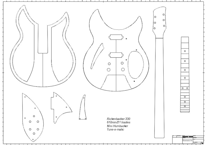 Design your custom guitar template by Jplenz21 | Fiverr