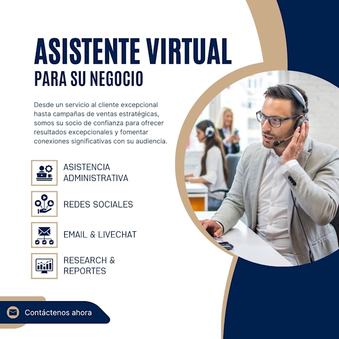 seré tu asistente virtual para tu negocio