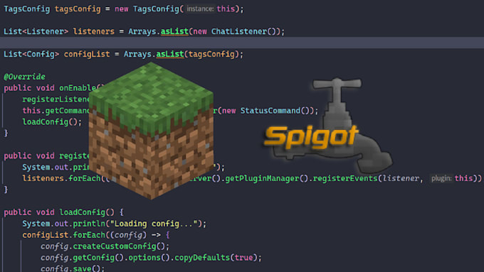 Code a minecraft spigot plugin for your server by Alan_sanchez_ | Fiverr