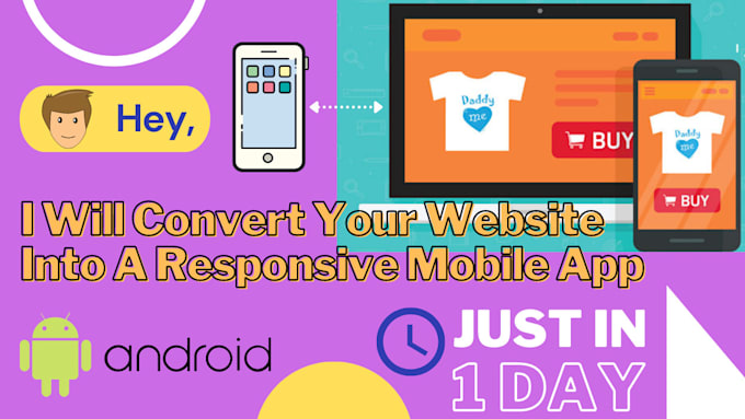 convert website to android app just in 1 day
