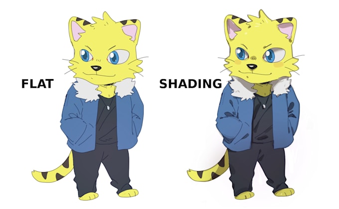 draw your furry fursona characters in chibi style