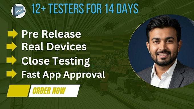 test your app for google play close testing with real 12 testers