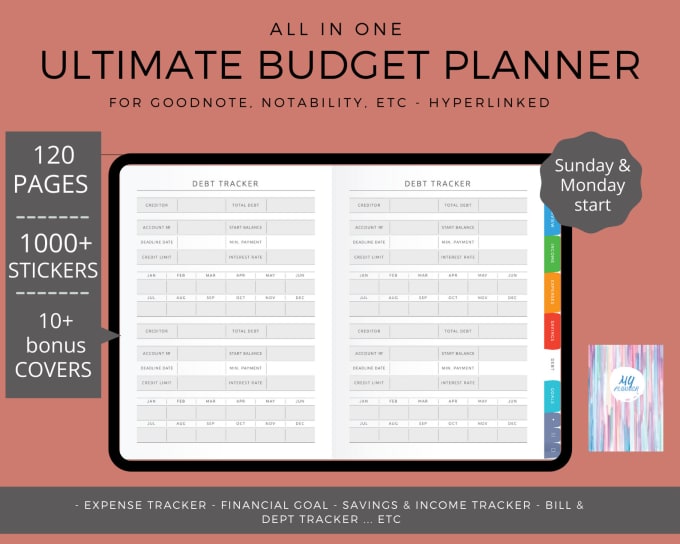 Faites de vous un planificateur numérique, un planificateur budgétaire, un  suivi des dépenses