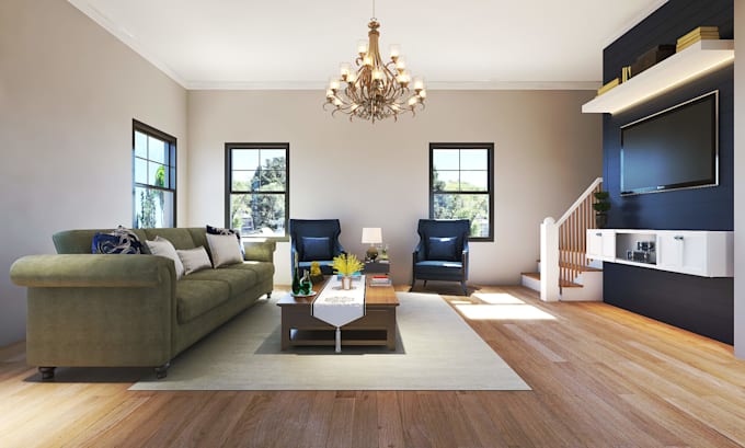 create photorealistic 3d architectural interior and exterior renders