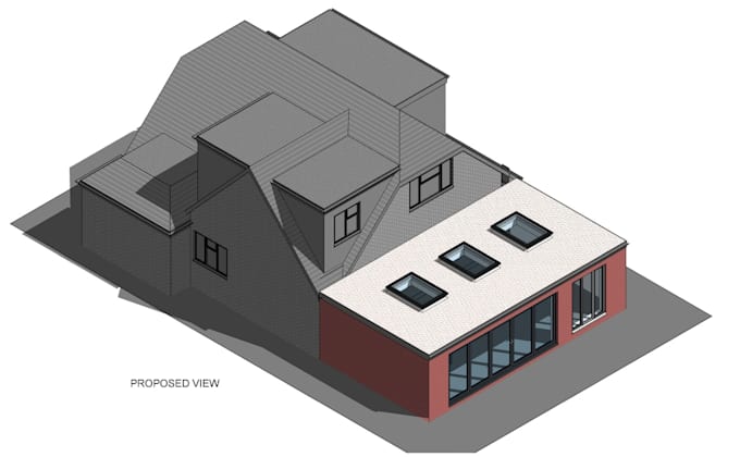 do UK building reg drawings, structural report, rear extension, loft conversion