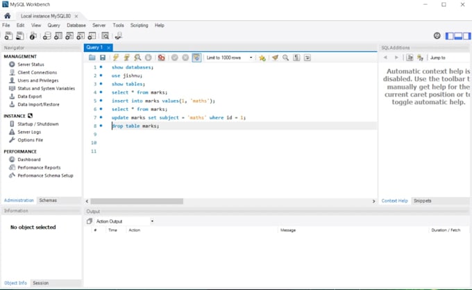 im good at mysql and fast at typing