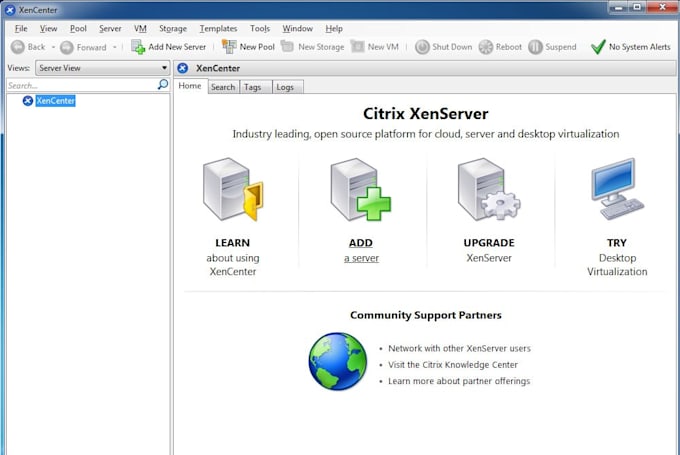 install virtual machine in citrix vmware proxmox