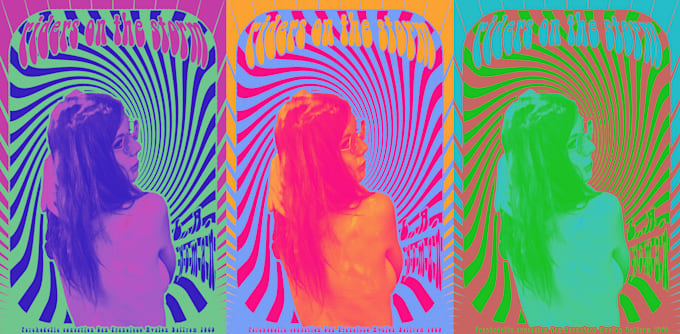 do psychedelic poster for you trippy vibrant hippie 60s 70s