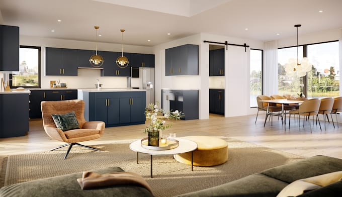 Best Price! I will render 3d images and design the interior, exterior for you  for $40