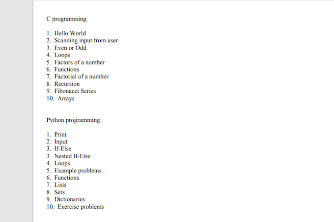 Teach you basics of c and python by Ankanmahapatra | Fiverr